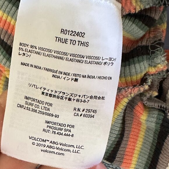 Volcom Stripped Baby Tee - Picture 6 of 6